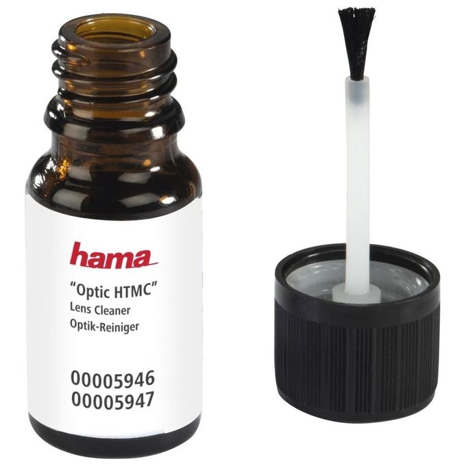 Hama OPTIC HTMC DUST EX Kit Pulizia Fotocamera 4 in 1 con Soffiatore Detergente 12 ml Carta per Lenti e Custodia colore Nero Rosso