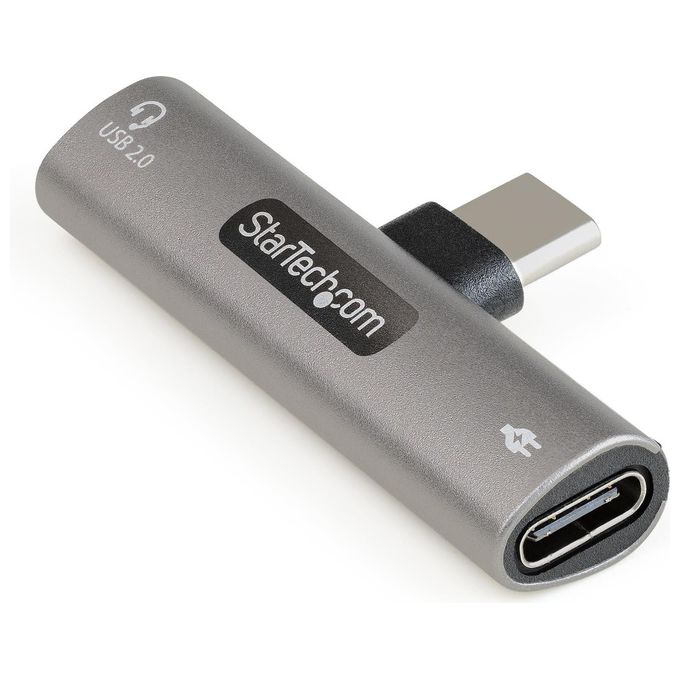 StarTech CDP2CAPDM Adattatore USB-C Audio e Ricarica 2 in 1 Power Delivery 60W USB 2.0 colore Argento