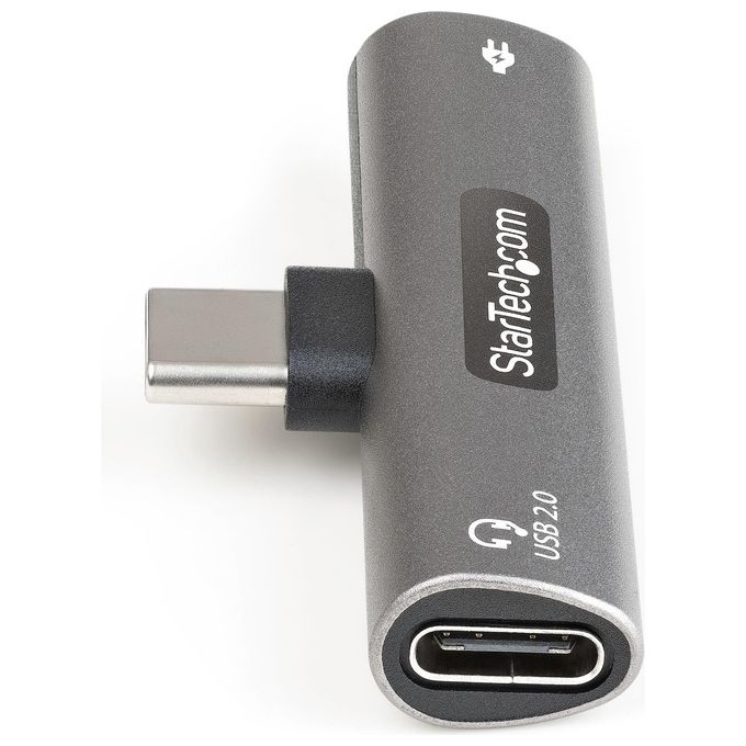 StarTech CDP2CAPDM Adattatore USB-C Audio e Ricarica 2 in 1 Power Delivery 60W USB 2.0 colore Argento