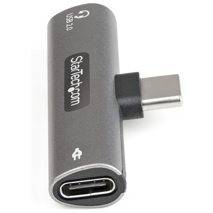 StarTech CDP2CAPDM Adattatore USB-C Audio e Ricarica 2 in 1 Power Delivery 60W USB 2.0 colore Argento