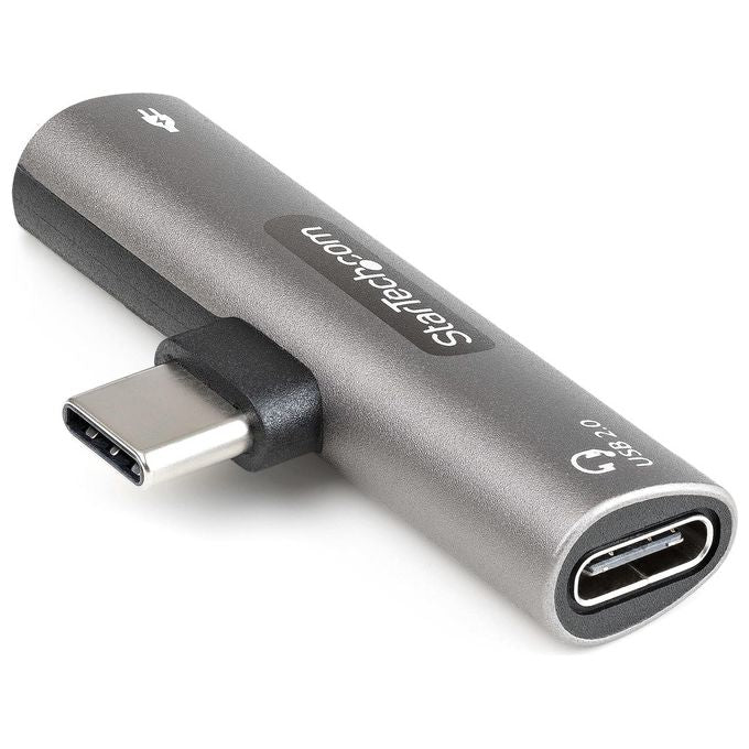 StarTech CDP2CAPDM Adattatore USB-C Audio e Ricarica 2 in 1 Power Delivery 60W USB 2.0 colore Argento