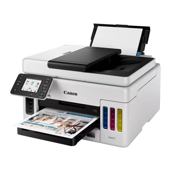 Canon GX6050 MAXIFY Stampante Multifunzione Inkjet A4 Wi-Fi MegaTank 24 ppm 600x1200 dpi ADF Fronte Retro