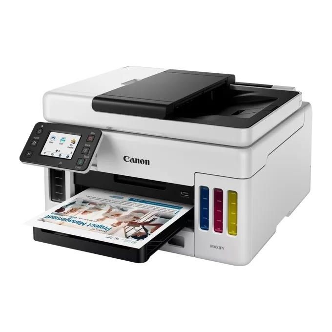 Canon GX6050 MAXIFY Stampante Multifunzione Inkjet A4 Wi-Fi MegaTank 24 ppm 600x1200 dpi ADF Fronte Retro