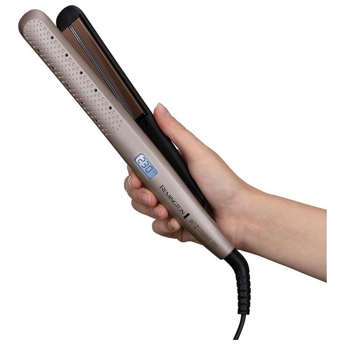 Remington S7970 Wet2Straight Pro Piastra per capelli Ceramica 140 230°C Display LCD 10 regolazioni cavo 3 m colore Oro rosa