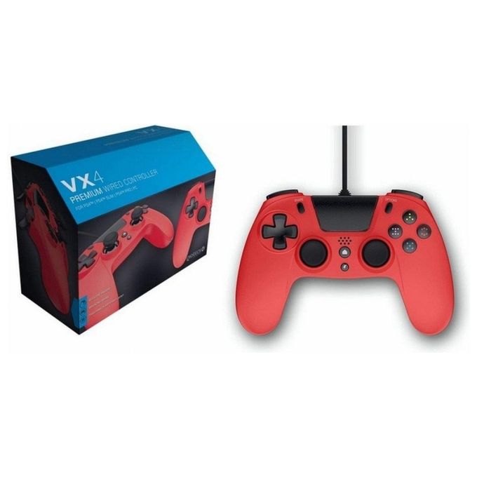 Gioteck VX4 Controller Wireless Bluetooth per Ps4 e Pc Rosso