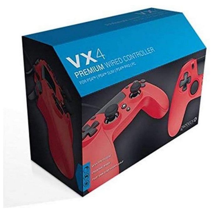 Gioteck VX4 Controller Wireless Bluetooth per Ps4 e Pc Rosso