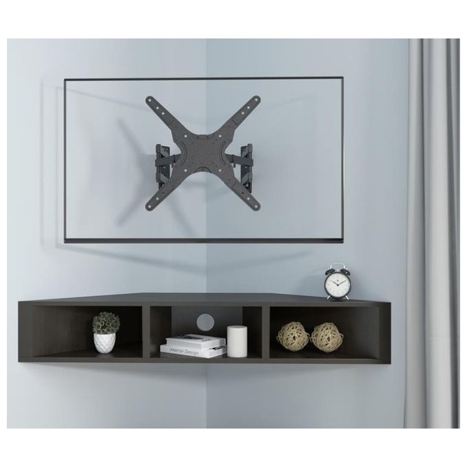 Equip 650328 Supporto a Parete per TV Full Motion Angolare 23'' a 55'' Capacita' 45 Kg VESA 400x400 colore Nero