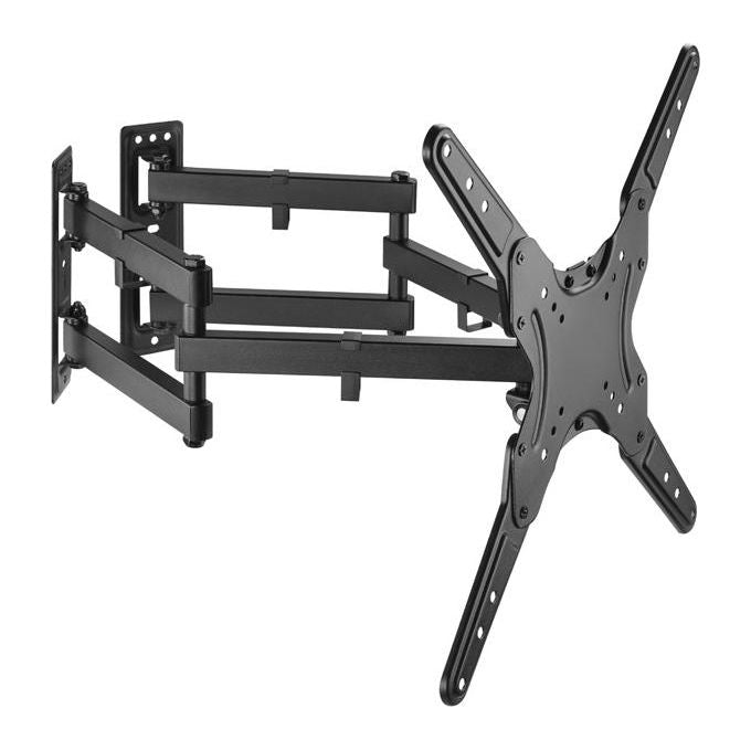 Equip 650328 Supporto a Parete per TV Full Motion Angolare 23'' a 55'' Capacita' 45 Kg VESA 400x400 colore Nero