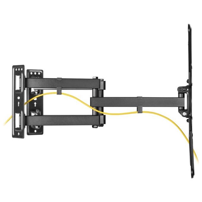 Equip 650328 Supporto a Parete per TV Full Motion Angolare 23'' a 55'' Capacita' 45 Kg VESA 400x400 colore Nero