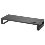Equip 650881 Supporto per Monitor da Tavolo con Hub USB 3 porte e Supporto Smartphone 15 Kg colore Nero