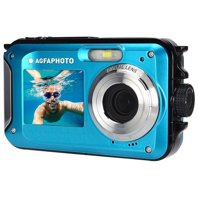 AgfaPhoto WP8000 Fotocamera compatta 24 MP CMOS Doppio Display LCD 16X Zoom Digitale colore Blu