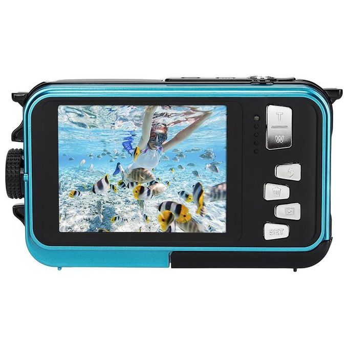 AgfaPhoto WP8000 Fotocamera compatta 24 MP CMOS Doppio Display LCD 16X Zoom Digitale colore Blu