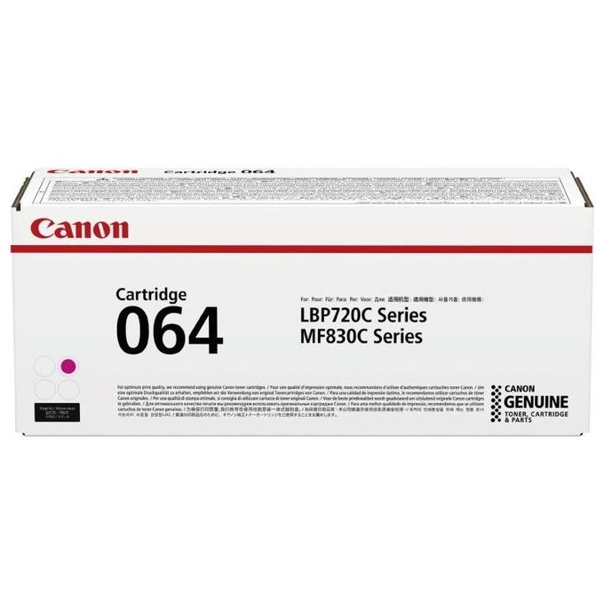 Canon 4933C001 Toner Originale Magenta per Stampanti Laser i-SENSYS MF832Cdw e LBP-722Cdw Resa 5000 Pagine colore Magenta