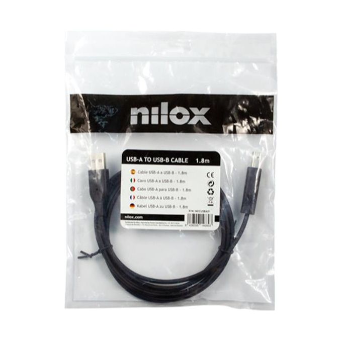 Nilox NXCUSBA01 Cavo Usb Tipo B 1.8mt