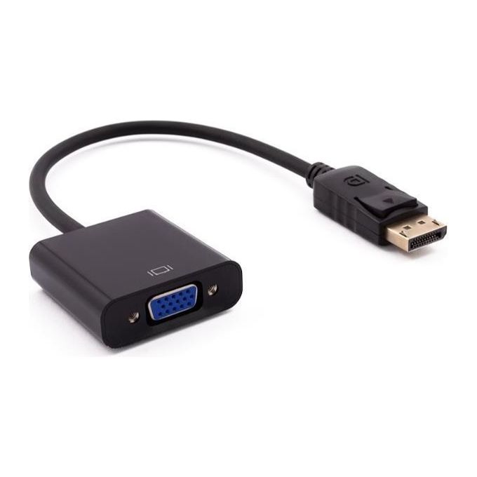 Nilox NXADAP04 Adattatore DisplayPort VGA Maschio Femmina 15cm colore Nero