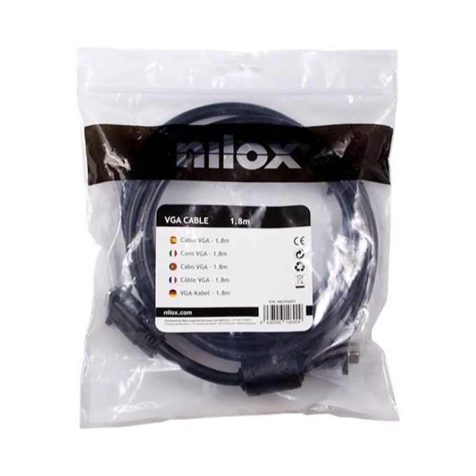 Nilox NXCVGA01 Cavo Vga 1.8mt