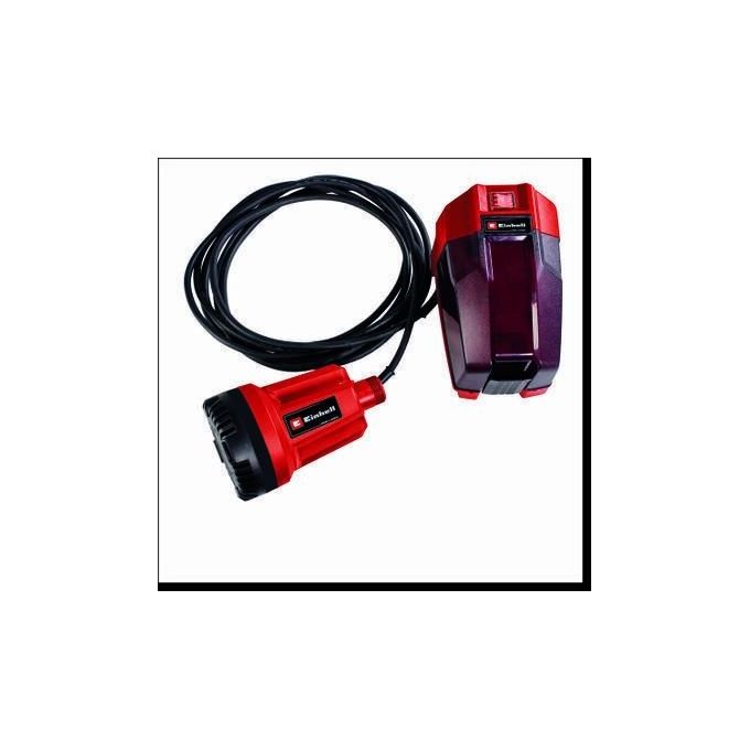 Einhell 4181500 GE-SP 18 Li - Solo Pompa per Acque Chiare a Batteria 5000 l-h 0.8 bar 8 m 18 V colore Nero Rosso