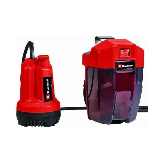 Einhell 4181500 GE-SP 18 Li - Solo Pompa per Acque Chiare a Batteria 5000 l-h 0.8 bar 8 m 18 V colore Nero Rosso