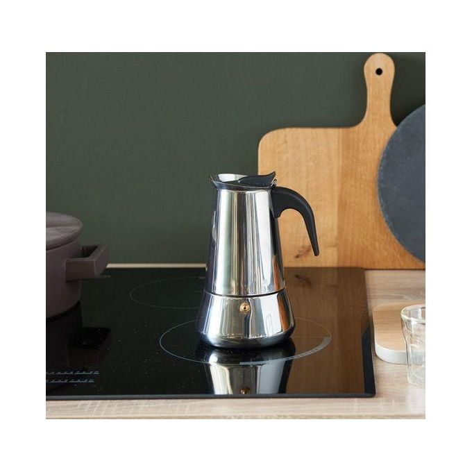 Leopold Vienna Caffettiera Espresso in Acciaio Inossidabile per 6 Tazze