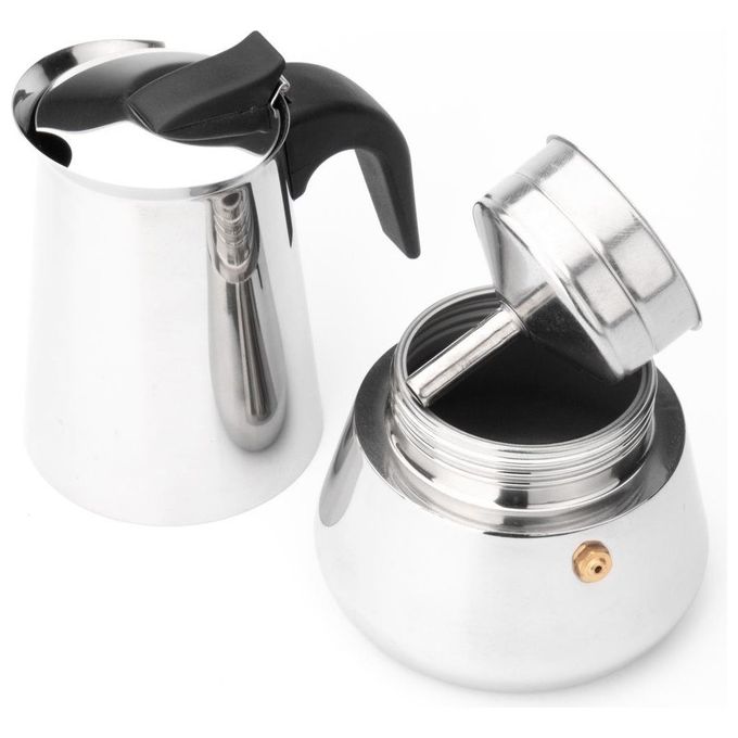 Leopold Vienna Caffettiera Espresso in Acciaio Inossidabile per 6 Tazze