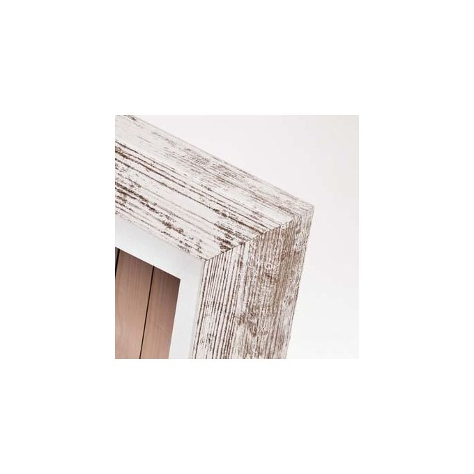 Zep Nelson 6 Cornice Portafoto 20x30cm in Legno Bianco Vintage