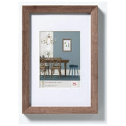 Walther Fiorito Cornice Portafoto 30x40cm in Legno Noce con Passepartout