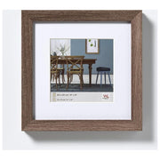 Walther Fiorito Cornice Portafoto 40x40cm in Legno Noce con Passepartout