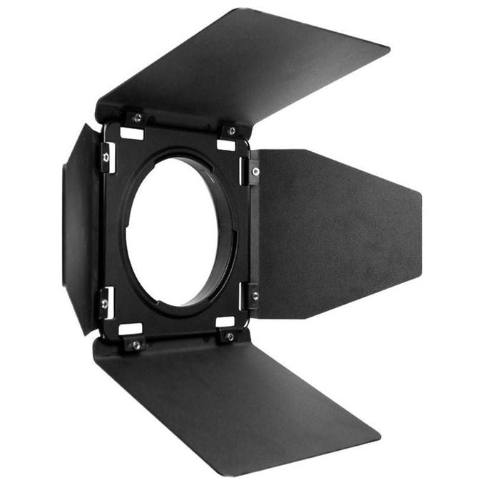 Godox BD-08 Kit Barndoor Alette Modificatore di Luce con Griglia Nido d'Ape e Filtri Colorati per AD400Pro colore Nero