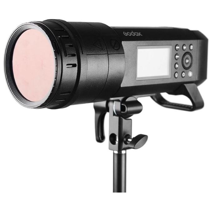 Godox BD-08 Kit Barndoor Alette Modificatore di Luce con Griglia Nido d'Ape e Filtri Colorati per AD400Pro colore Nero