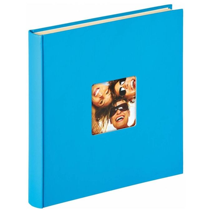 Walther SK110U Album Fotografico Fun Blu Oceano 33x33.5cm 50 Pagine Bianche con Autoadesivo