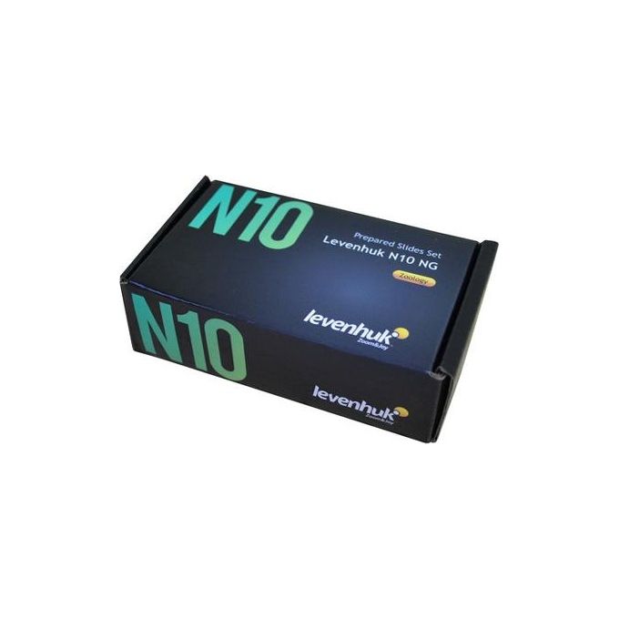 Levenhuk 29279 N10 NG Set Vetrini Preparati 10 campioni biologici 12 vetrini vuoti 20 coprioggetti colore Trasparente