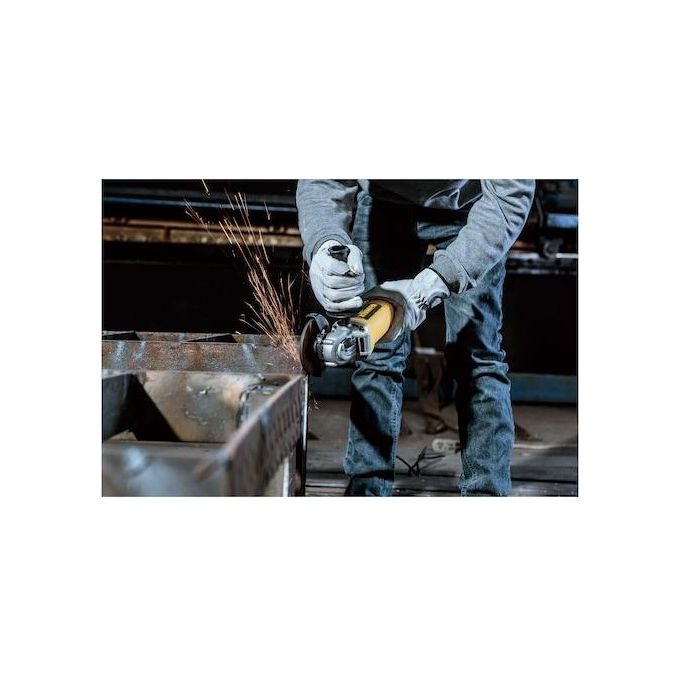 DEWALT DEWDWE4117 DWE4117-QS Smerigliatrice Angolare 950 W 12000 giri-min Diametro Disco 125 mm con Avvio Graduale e Protezione da Riavvio colore Nero Giallo