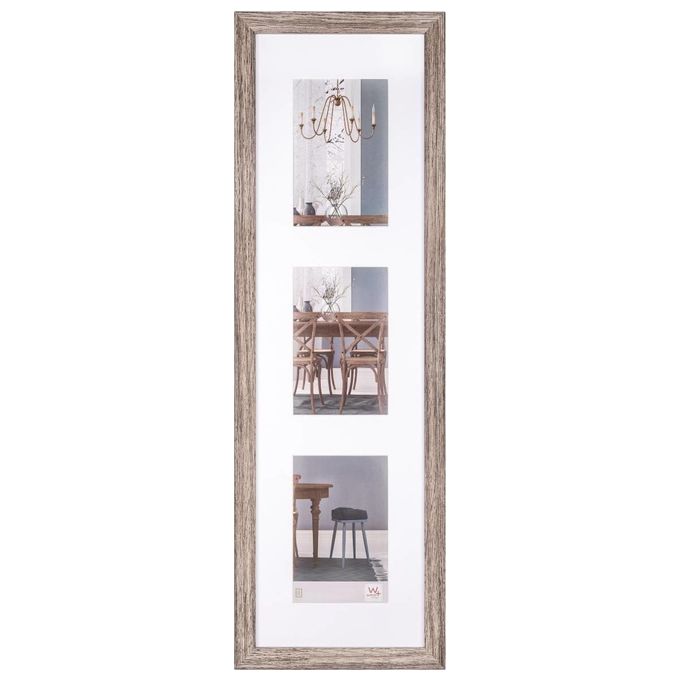 Walther EF315VN Cornice Portafoto Fiorito Noce 3x10x15cm Legno con Passepartout