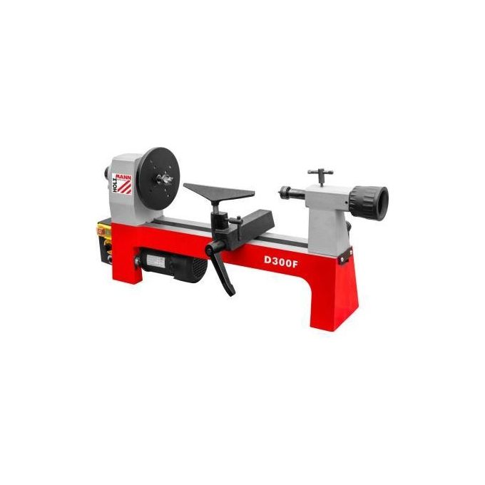 Holzmann D300F_230V Tornio per legno velocita' regolabile 750-3200 rpm motore 250 W colore Nero