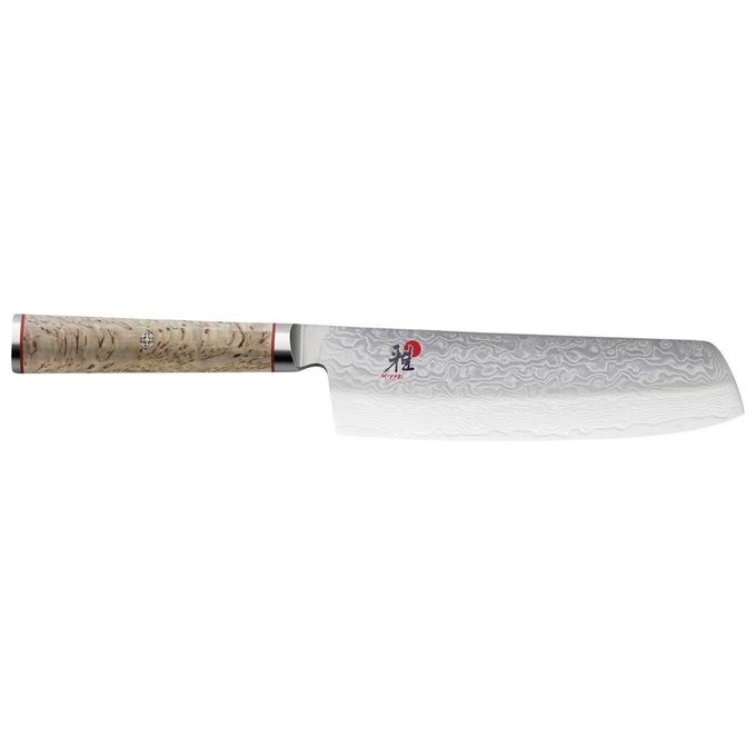 ZWILLING 34375-171 Miyabi 5000 MCD Coltello Nakiri Lama 17 cm Acciaio MC63 Manico Betulla colore Grigio
