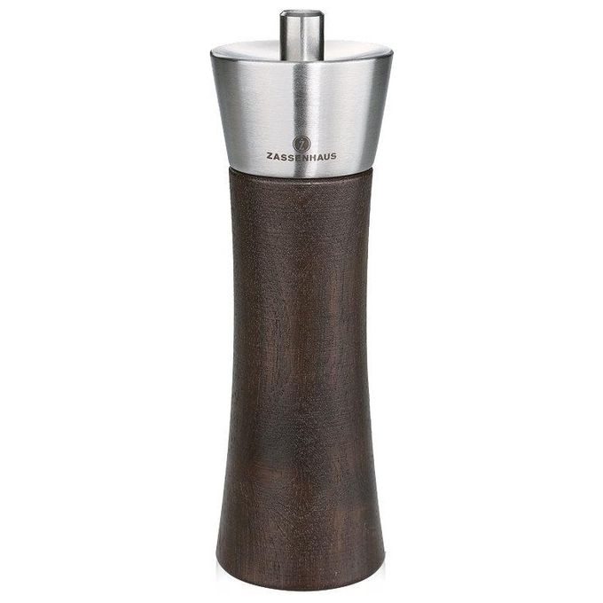 Zassenhaus KP0000025453 Augsburg Macinacaffe' Manuale in Ceramica e Legno di Noce Scuro Altezza 18 cm Diametro 5,5 cm colore Marrone