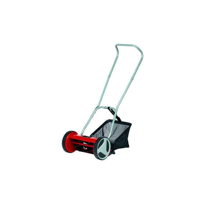Einhell GC-HM 300 Tosaerba Manuale a Spinta 30 cm 5 Lame Superficie 150 m² Cestello 16 L colore Nero Rosso