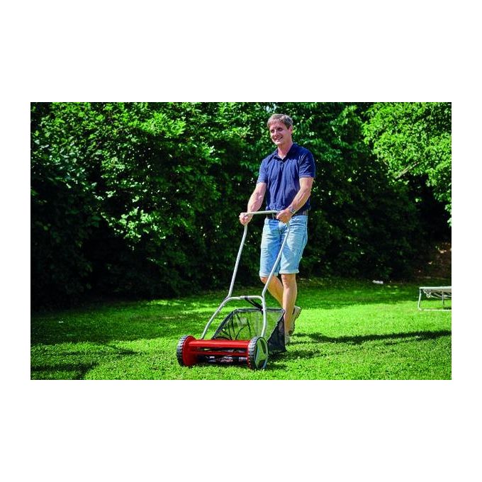 Einhell GC-HM 400 Tagliaerba Manuale a Spinta Lame a Cilindro 5 Lame 40 cm 250 m² Raccoglierba 27 L colore Rosso