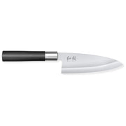 Kai 6715D Wasabi Black Coltello Deba Lama 15 cm Acciaio con Manico in Polipropilene e Polvere di Bamboo colore Nero