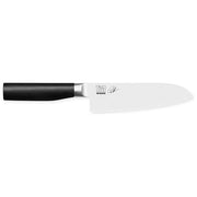 Kai TMK-0702 Serie Tim Mälzer Kamagata Coltello Santoku Lama 16,5 cm Acciaio Inox 4116 Manico Ergonomico Nero colore Nero