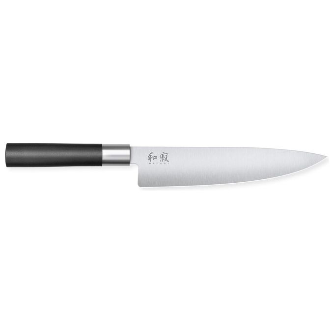 Kai Wasabi Set di 3 Coltelli da Cucina 20-15-10cm Acciaio Nero