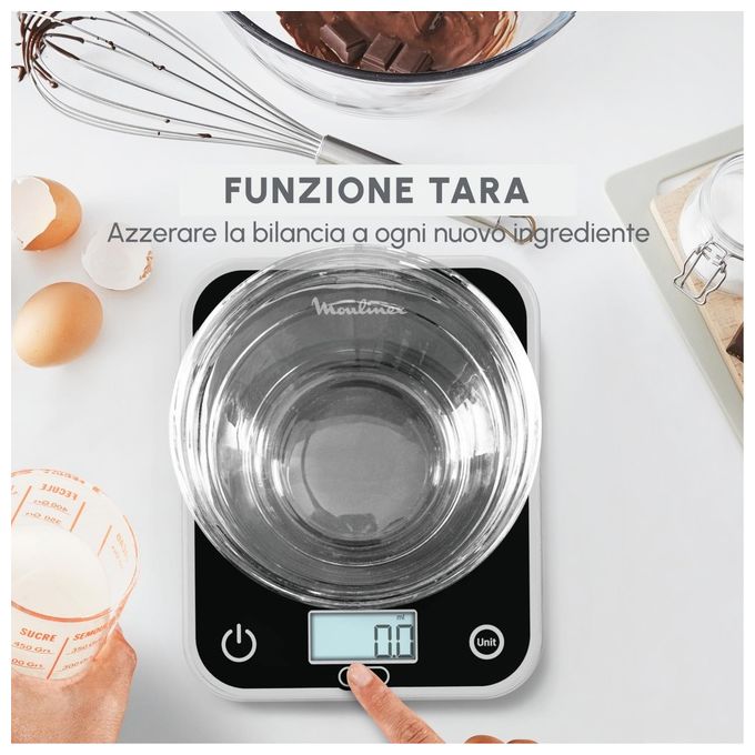 Moulinex BN50U5 Bilancia da Cucina Nera