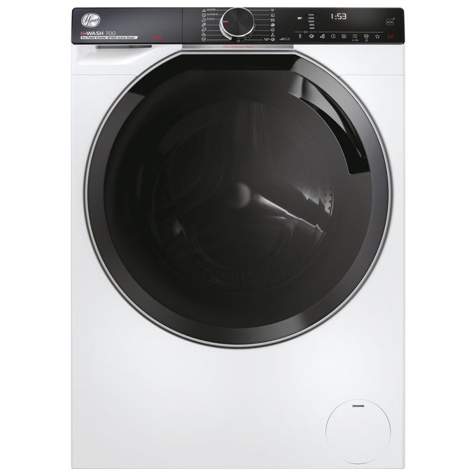 Hoover H-WASH 700 H7W449AMBC-S Lavatrice a carica frontale 9 Kg classe A 1400 giri cestello Ultra Wide care Eco doser programa Auto Care controllo remoto Bianco 60x51x85