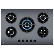 Electrolux EGG75372M Serie 600 Piano cottura Gas 75 cm 5 fuochi da incasso vetro StepPower colore Specchio