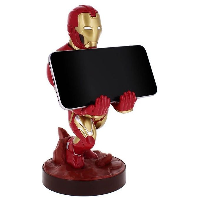 Exquisite Gaming EXGMER-2924 Cable Guys Marvel Comics Iron Man Supporto Controller e Smartphone 20 cm colore Rosso Oro