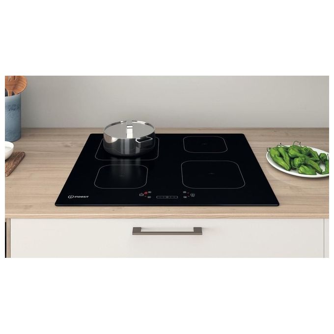 Indesit IS 83Q60 NE Piano cottura a induzione 59 cm 4 zone Touch control Booster 7200 W colore Nero