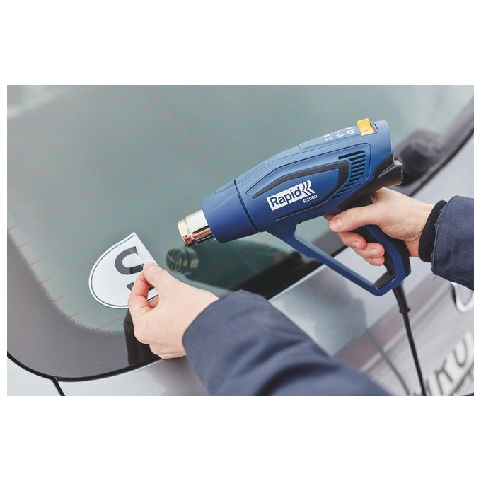 Rapid 5001352 R2000 Pistola Termica 2000 W Temperatura 60 600 °C Flusso Aria 250 500 l-min colore Nero