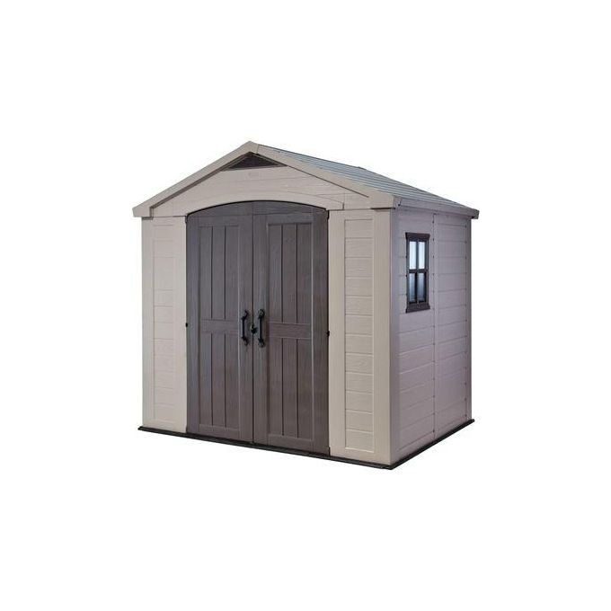 Keter Casetta da Giardino Factor 8X6 in Resina 256,5x182x243h Beige
