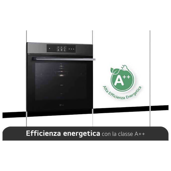 LG InstaView WSED7665B Forno a Vapore 76 Litri Classe Energetica A Display 4.3'' EasyClean Wi-Fi
