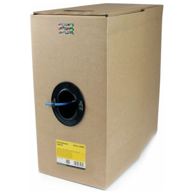 StarTech Rotolo in serie di cavi riser UTP solidi CMR Cat6, 304,8 m, colore blu